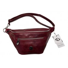 Riñonera Good Company Bordo Pu 2121 Doble Cierre