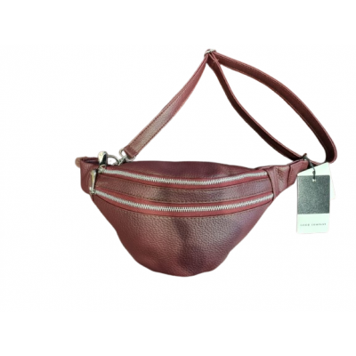 Riñonera Good Company Bordo Pu 1915 Doble Cierre