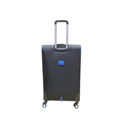 Valija Squash Grande Tela Ruedas 360 Ultraliviana Negro 28"