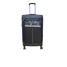 Valija Squash Grande Tela Ruedas 360 Ultraliviana Negro 28"