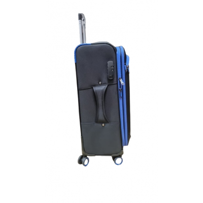 Valija Squash Grande Tela Ruedas 360 Ultraliviana Negro 28"