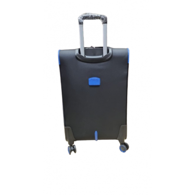 Valija Squash Mediana Tela Ruedas 360 Ultraliviana Negro 24"