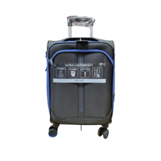 Valija Squash Cabina Tela Ruedas 360 Ultraliviana Negro 20"