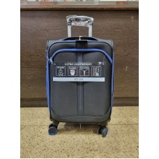 Valija Squash Cabina Tela Ruedas 360 Ultraliviana Negro 20"