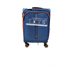 Valija Squash Cabina Tela Ruedas 360 Ultraliviana Azul 20"