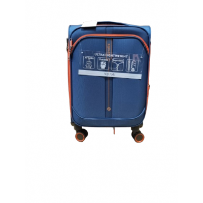 Valija Squash Cabina Tela Ruedas 360 Ultraliviana Azul 20"