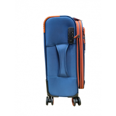 Valija Squash Cabina Tela Ruedas 360 Ultraliviana Azul 20"