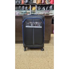 Valija Squash Grande Tela Ruedas 360 Ultraliviana Negro 28"