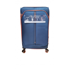 Valija Squash Grande Tela Ruedas 360 Ultraliviana Azul 28"
