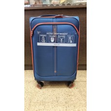 Valija Squash Mediana Tela Ruedas 360 Ultraliviana Azul 24"