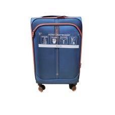 Valija Squash Mediana Tela Ruedas 360 Ultraliviana Azul 24"