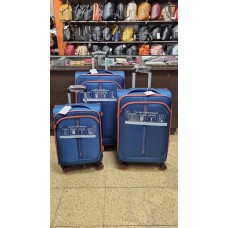 Set Valija Squash Cabina, Mediana, Grande Tela Ruedas 360 Ultralivianas