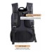 Mochila Squash Porta Notebook Doble Cierre Negro