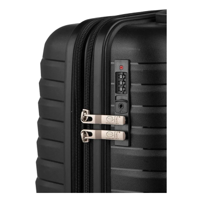 Valija Elf Carry On Polipropileno Negro