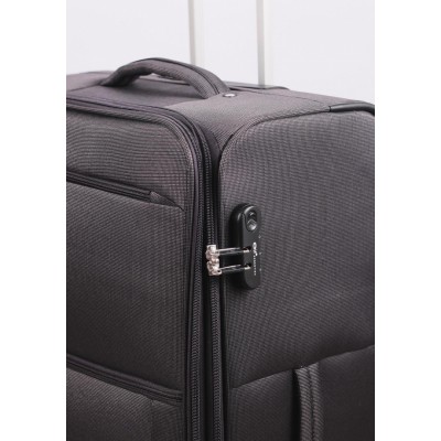 Valija Elf Con Fuelle Expandible Grande 28" Negro