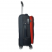 Valija Pierre Cardín - Cabina Tela Negro/rojo  Pc4013