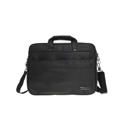 Maletín Porta Notebook Portafolio Pierre Cardin Eco Cuero Negro