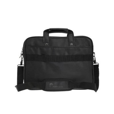 Maletín Porta Notebook Portafolio Pierre Cardin Eco Cuero Negro