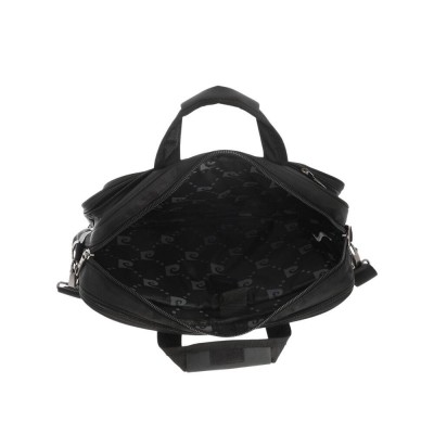 Maletín Porta Notebook Portafolio Pierre Cardin Eco Cuero Negro