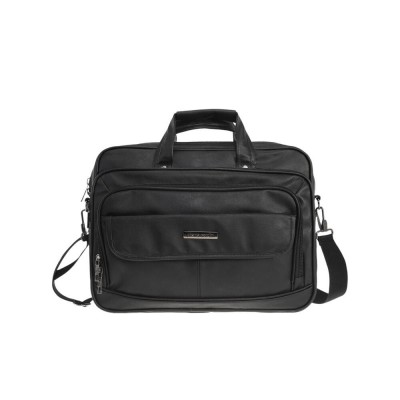 Maletín Porta Notebook Portafolio Pierre Cardin Eco Cuero Negro