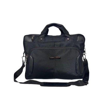 Maletín Portanotebook Pierre Cardin Negro Bolsillo Frente 
