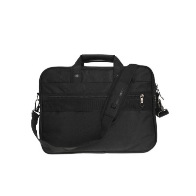 Maletín Portanotebook Pierre Cardin Negro Doble Bolsillo 