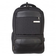 Mochila Pierre Cardin - Portanotebook Con Conexión Usb 18" Negro.