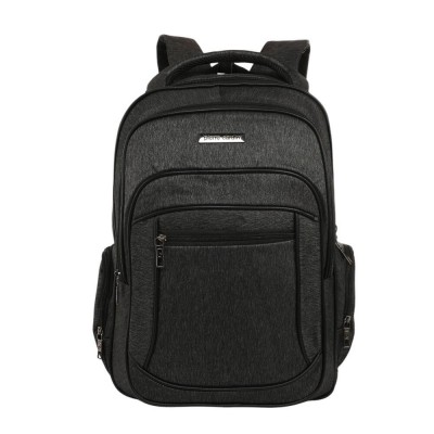 Mochila Pierre Cardin - Portanotebook Con Conexión Usb Y Candado Negro