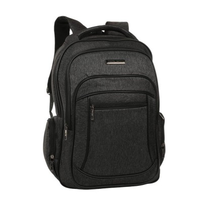 Mochila Pierre Cardin - Portanotebook Con Conexión Usb Y Candado Negro