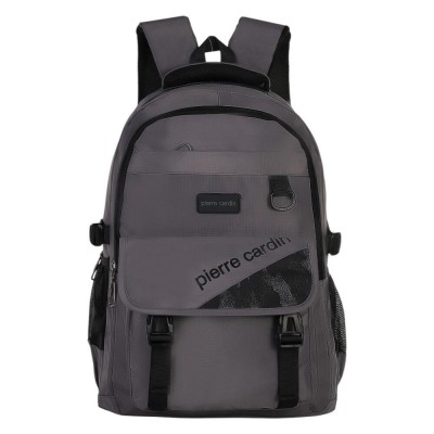 Mochila Pierre Cardin  Ultra Liviana 18" Gris Oscuro