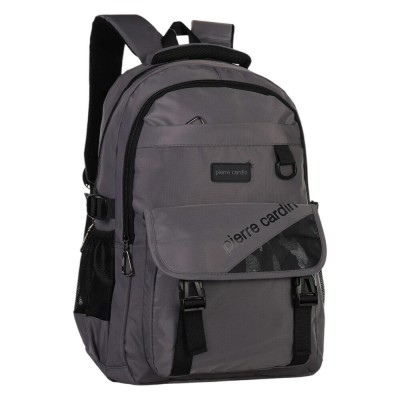 Mochila Pierre Cardin  Ultra Liviana 18" Gris Oscuro