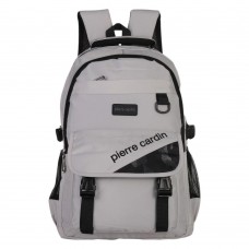 Mochila Pierre Cardin Ultra Liviana 18" Gris Claro