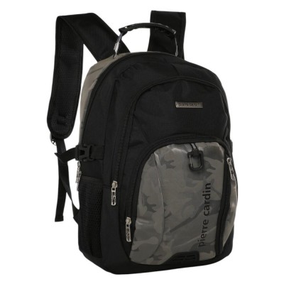 Mochila Pierre Cardin Urbana Portanotebook Cable Usb Gris