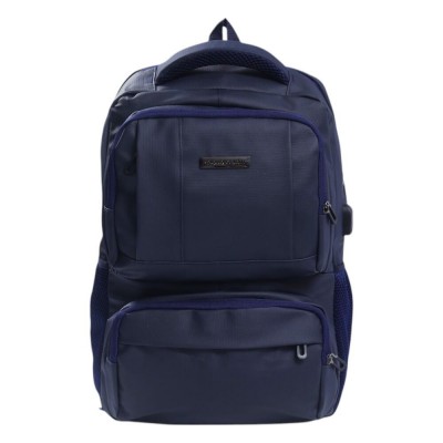 Mochila Urbana Pierre Cardin - Impermeable Portanotebook Reforzada Azul