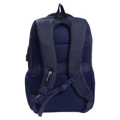 Mochila Urbana Pierre Cardin - Impermeable Portanotebook Reforzada Azul