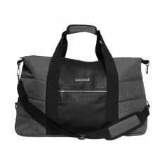 Bolso Pierre Cardin - Ecocuero Y Lona Con Bolsillo Al Frente Gris