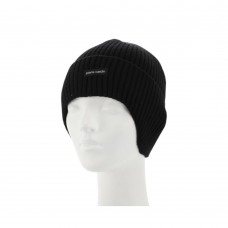 Gorro Tejido Pierre Cardin Con Corderito Y Orejeras Negro