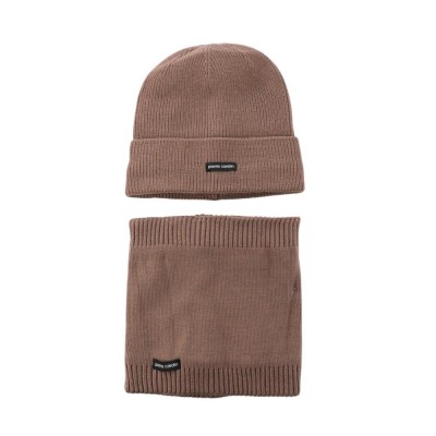 Gorro Tejido Pierre Cardin Con Cuellito Forrado Con Plush Marrón