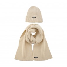 Gorro Tejido Pierre Cardin Con Bufanda Incluida Beige
