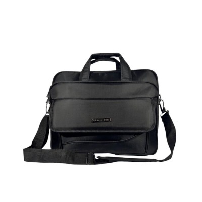 Maletín Portanotebook Pierre Cardin Negro Bolsillo Frente  