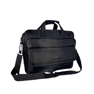Maletín Portanotebook Pierre Cardin Negro Bolsillo Frente  