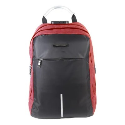 Mochila Pierre Cardin - Portanotebook Con Conexión Usb Y Candado Bordo