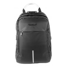 Mochila Pierre Cardin - Portanotebook Con Conexión Usb Y Candado Negro