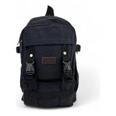 Mochila Urbana Pierre Cardin - Dos Bolsillos De Frente Jeans Negro