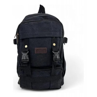 Mochila Urbana Pierre Cardin - Dos Bolsillos De Frente Jeans Negro