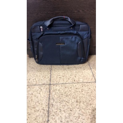 Maletín Portanotebook Pierre Cardin Azul Bolsillo Frente 