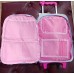 Mochila Sport New Bags - Forrada Bolsillo Frontal Con Carro Lila/celeste