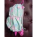 Mochila Sport New Bags - Conejo Forrada Bolsillo Frontal Con Carro Verde/lila