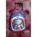 Mochila I Run Infantil - Con Luz Para Jardín Incluye Cartuchera Espacio Robot Rojo/negro Con Carro.
