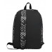 Mochila Kossok - Escolar Urbana Unisex Reforzada Bolsillo Frontal Negro Y Blanco